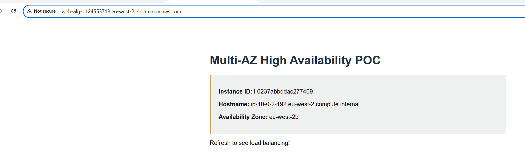 AWS Multi-AZ Highly Available Web App