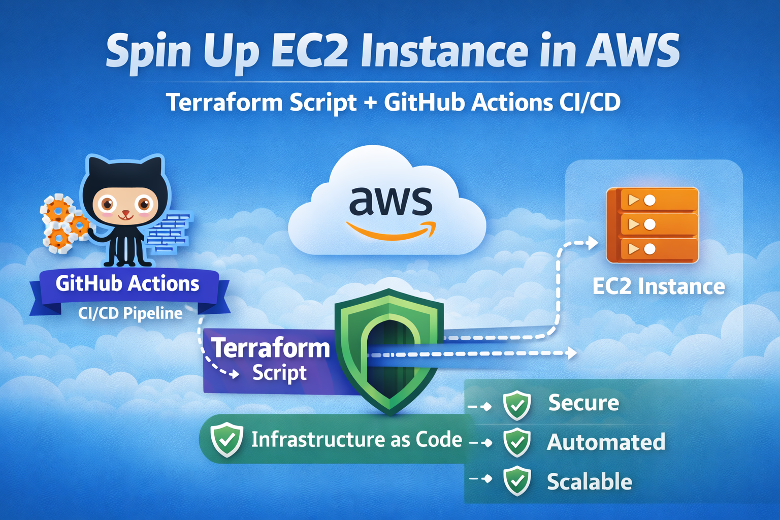 Terraform GitHub Actions EC2 CI/CD